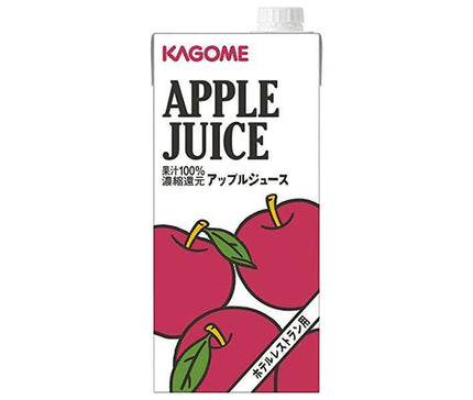 Kagome Apple Juice (for hotel restaurants) 1L paper carton x 6 bottles 