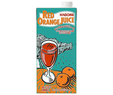 [11/25~ 10% off all products!!] Kagome Red Orange Juice (for hotel restaurants) 1L paper carton x 6 bottles