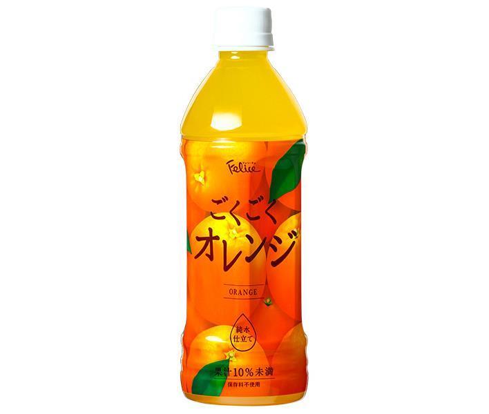 Tominaga Boeki Felice Gokugoku Orange 500ml plastic bottle x 24 pieces [shipped in Japan]