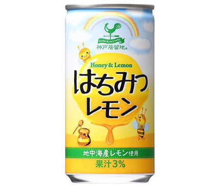 Tominaga Boeki Kobe Settlement Honey Lemon 185g can x 30 pieces [Shipped in Japan]
