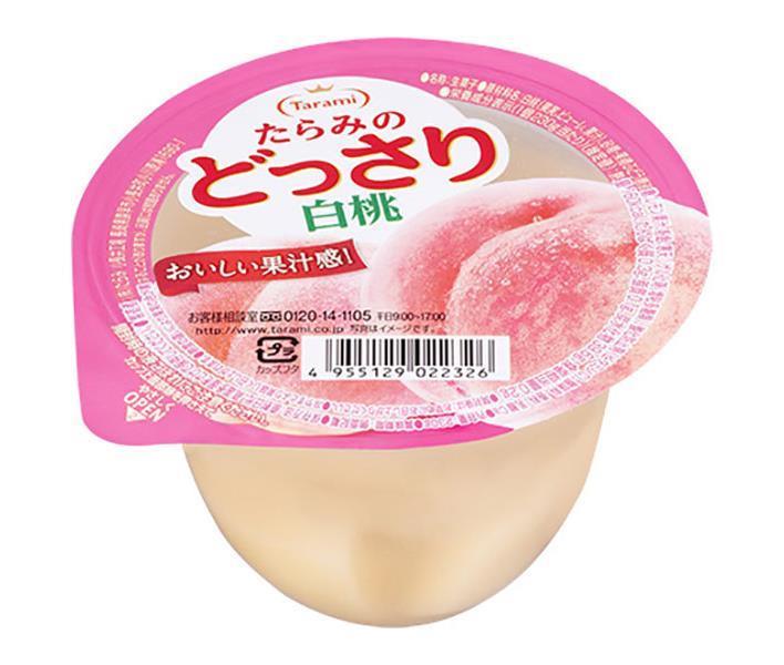 Tarami Tarami's Dossari White Peach Jelly 230g x 24 (6 x 4) pieces [Shipped in Japan]