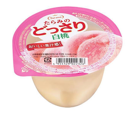 Tarami Tarami's Dossari White Peach Jelly 230g x 24 (6 x 4) pieces [Shipped in Japan]