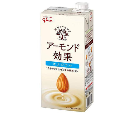 Glico Dairy Almond Effect 1000ml paper pack x 6 bottles [shipped in Japan]