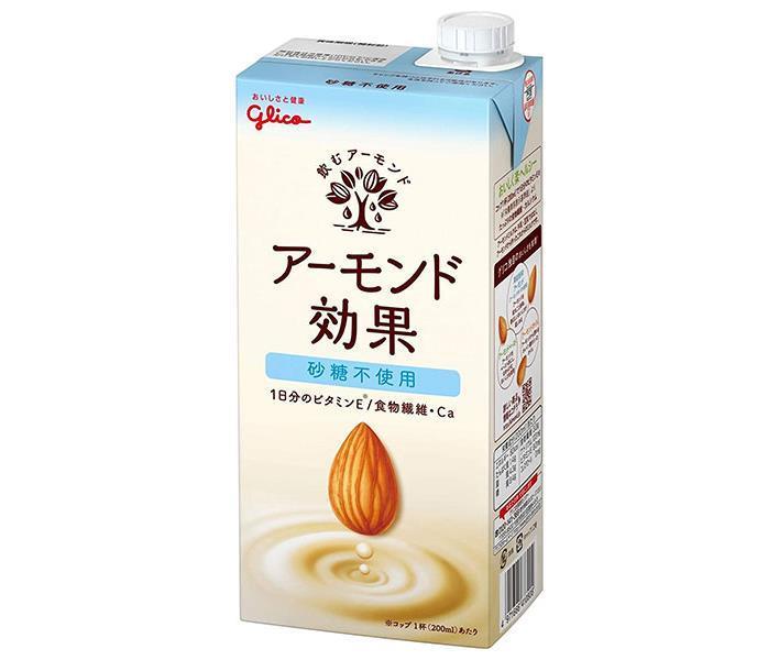 Glico Dairy Almond Effect Sugar Free 1000ml Paper Pack x 6 bottles [Shipped in Japan]