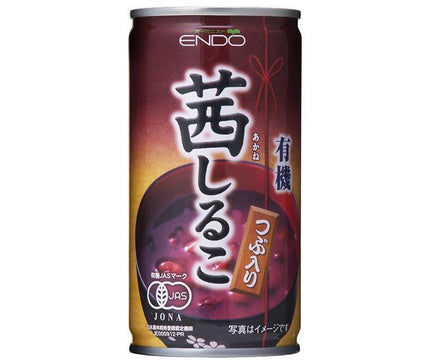 Endo Seian Organic Akane Shiruko 190g can x 30 bottles [shipped in Japan]