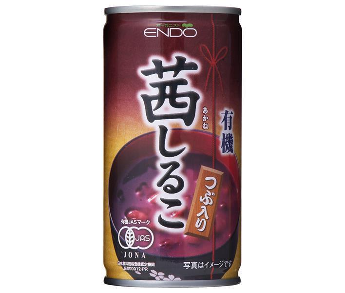 Endo Seian Organic Akane Shiruko 190g can x 30 bottles [shipped in Japan]