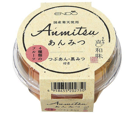 Endo Anmitsu Kiwa Flavor Anmitsu 250g x 24 (6 x 4) pieces [Shipped in Japan]