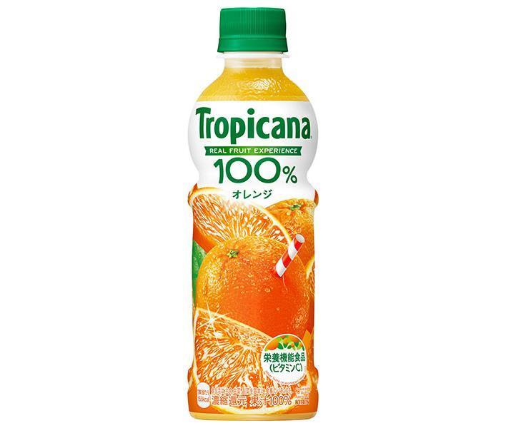 Kirin Tropicana 100% Orange 330ml plastic bottle x 24 pieces [Shipped in Japan]