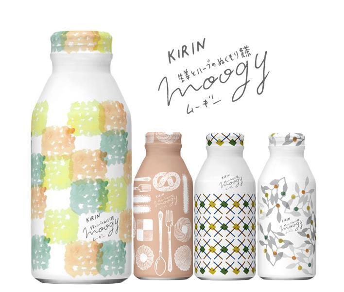 [11/25~ 10% off all products!!] Kirin Ginger and Herb Warm Barley Tea Moogy First Time Box 375g Bottle Can x 24 Cans