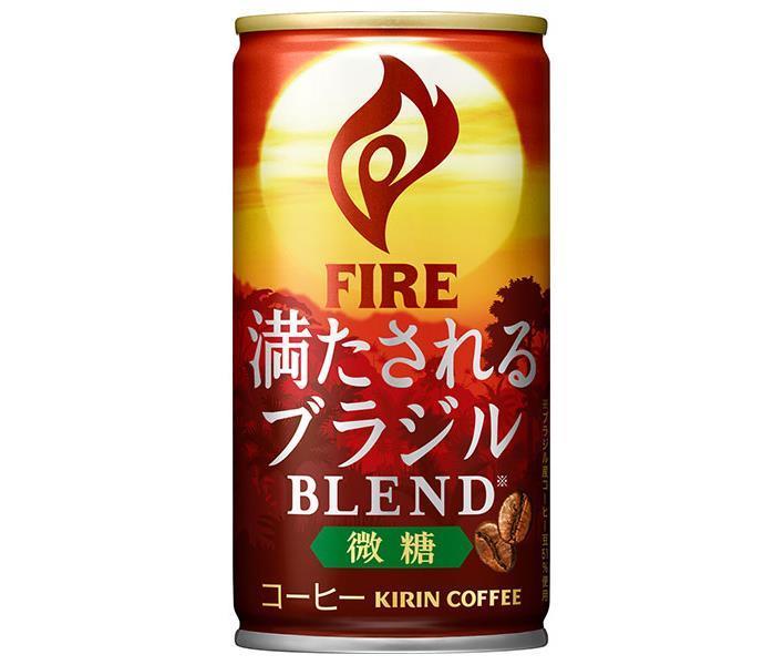 Kirin FIRE Satisfied Brazilian Blend Fine Sugar 185g can x 30 pieces [Shipped in Japan]