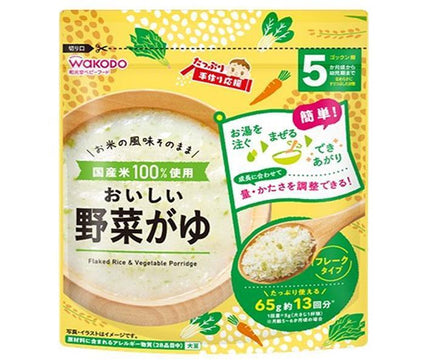 Asahi Food Group Wakodo Plenty of Homemade Support Delicious Vegetable Porridge 65g x 12 bottles