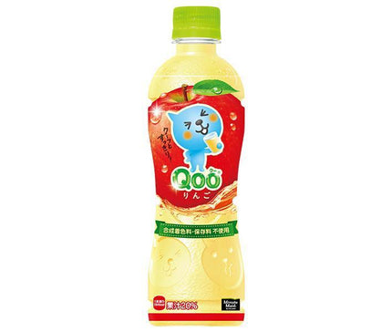 Coca-Cola Minute Maid Qoo Apple 425ml plastic bottle x 24 pieces [Shipped in Japan]