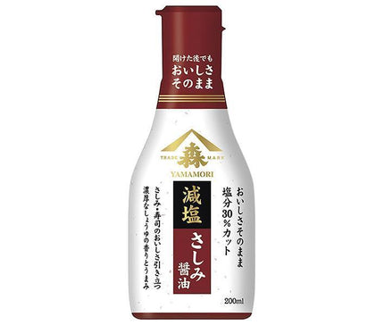 Yamamori Delicious low-salt sashimi soy sauce 200ml plastic bottles x 12 pieces [shipped in Japan]