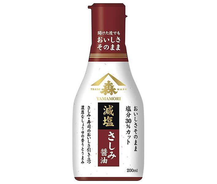 Yamamori Delicious low-salt sashimi soy sauce 200ml plastic bottles x 12 pieces [shipped in Japan]