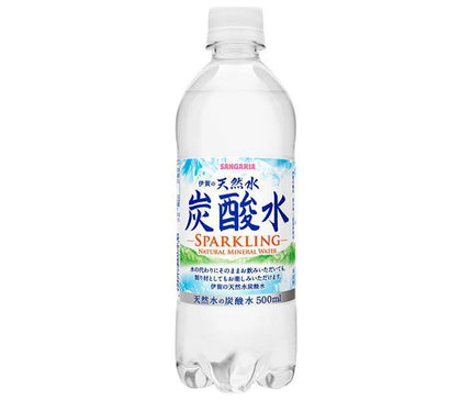 サンガリア 伊賀の天然水 炭酸水 500mlペットボトル×24本入