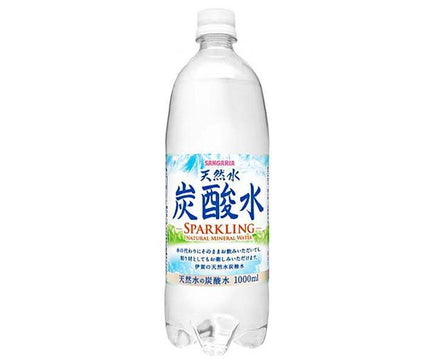 Sangaria Iga Natural Water Carbonated Water 1L PET Bottles x 12 Bottles [Shipped in Japan]