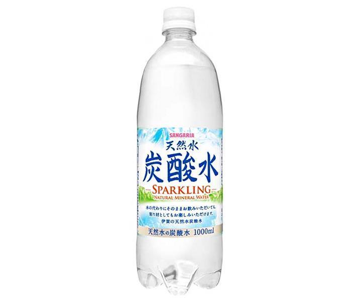 Sangaria Iga Natural Water Carbonated Water 1L PET Bottles x 12 Bottles [Shipped in Japan]