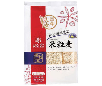 Hakubaku Rice Grain Barley Stand Pack 540g (45g x 12 bags) x 6 bags [Shipped in Japan]