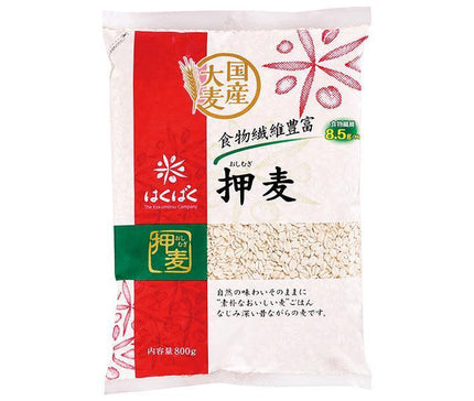 Hakubaku rolled barley 800g x 6 bags [shipped in Japan]