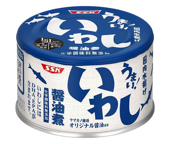 SSK Delicious!Sardine Boiled in Soy Sauce 150g can x 24 pieces [Shipped in Japan]