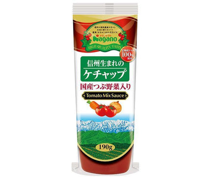 Nagano Tomato Ketchup from Shinshu with domestic crushed vegetables 190g x 30 (15 x 2) bottles [shipped in Japan]