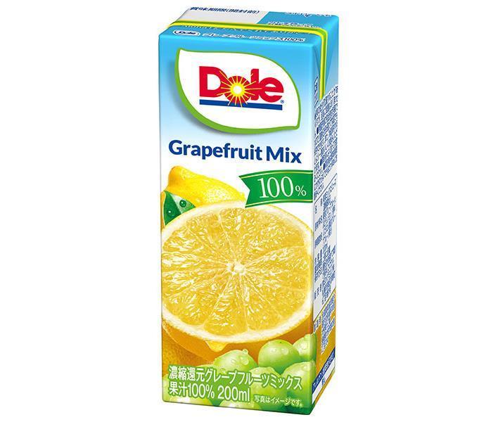 Megmilk Snow Brand Dole 100% Grapefruit Mix 200ml paper pack x 18 pieces [Shipped in Japan]