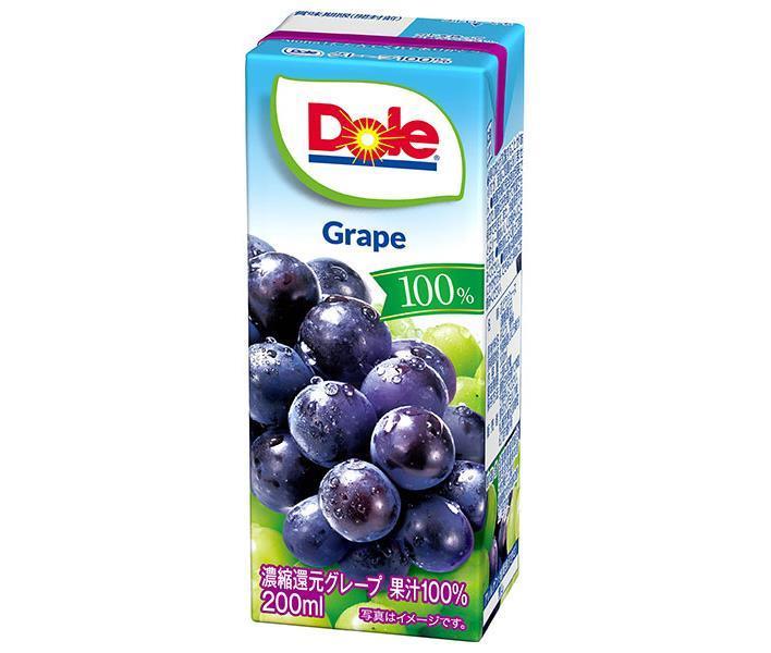 Megmilk Snow Brand Dole Grape 100% 200ml paper pack x 18 bottles [shipped in Japan]
