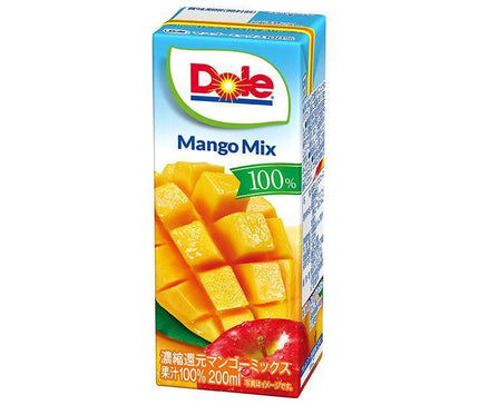 Megmilk Snow Brand Dole Mango Mix 100% 200ml paper pack x 18 bottles [shipped in Japan]