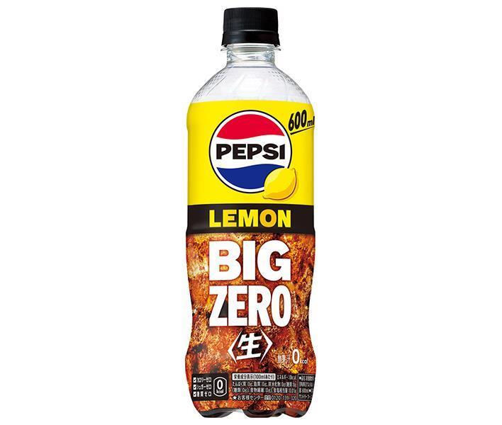 [11/25~ 10% off all products!!] Suntory Pepsi Draft BIG ZERO LEMON [For hand sale] 600ml PET bottle x 24 bottles