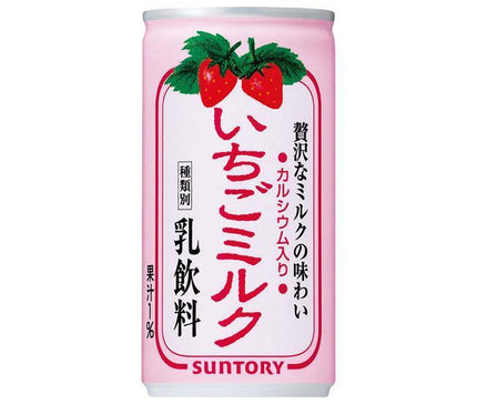 Suntory Strawberry Milk 190g can x 30 bottles [shipped in Japan]