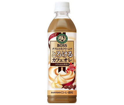 Suntory BOSS melting cafe au lait 500ml plastic bottle x 24 pieces [shipped in Japan]