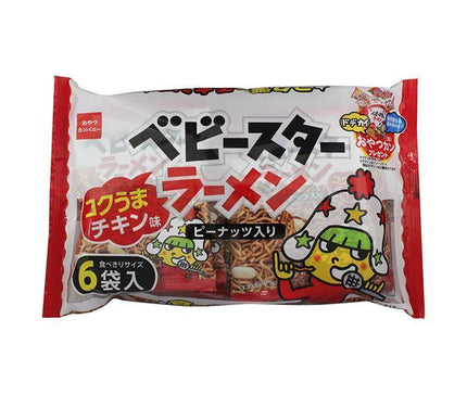 Oyatsu Company Baby Star Ramen Rich Uma Saveur de poulet 6 sachets 138 g (23 g x 6) x 15 sachets