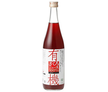 Noda Honey 100% Organic Pomegranate Juice 710ml bottle x 12 bottles [Shipped in Japan]