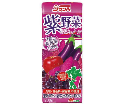 Sun A Purple Vegetables 200ml paper pack x 24 pieces [shipped in Japan]