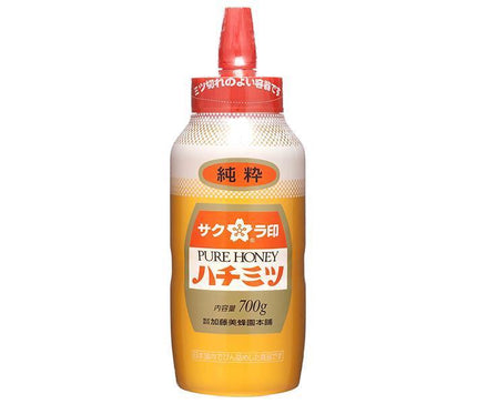 Kato Bibeeen Sakura Seal Pure Honey 700g x 12 bottles [Shipped in Japan]