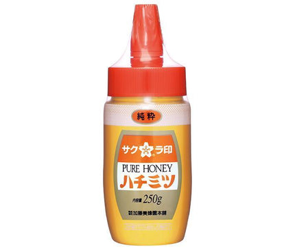 Kato Bibeeen Sakura Seal Pure Honey 250g x 12 bottles [Shipped in Japan]