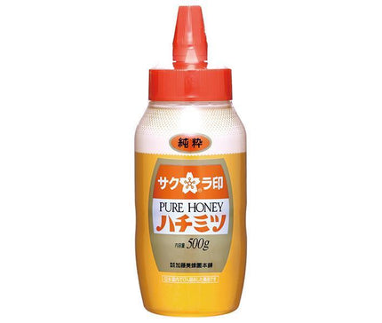 Kato Bibeeen Sakura Seal Pure Honey 500g x 12 bottles [Shipped in Japan]