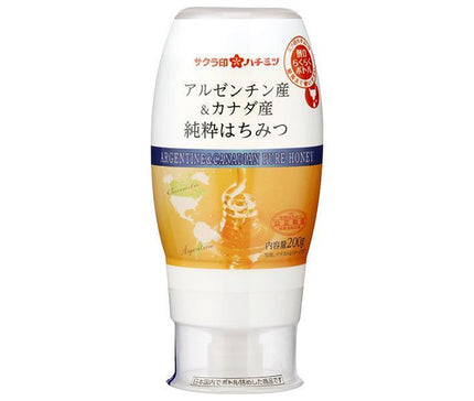 Kato Bibeeen Sakura Seal Pure Honey from Argentina & Canada 200g x 12 bottles [Shipped in Japan]