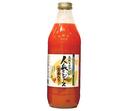 E Organic Life Organic Life Carrot Juice with Ginger 1000ml bottle x 6 bottles [Shipped in Japan]