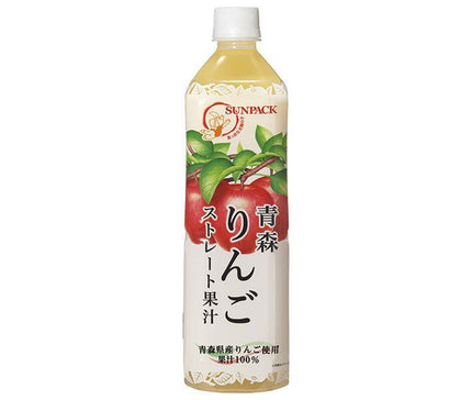 Sunpack Aomori apple straight juice 930g plastic bottles x 12 bottles [shipped in Japan]