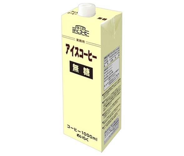 Sujata Commercial Iced Coffee Unsweetened 1000ml Paper Pack x 6 pieces [Shipped in Japan]