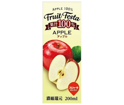 Sujata Fruit Festa Apple 200ml paper pack x 24 pieces [shipped in Japan]