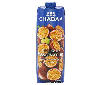 HARUNA CHABAA 100% mixed juice passion fruit 1000ml paper pack x 12 pieces [shipped in Japan]