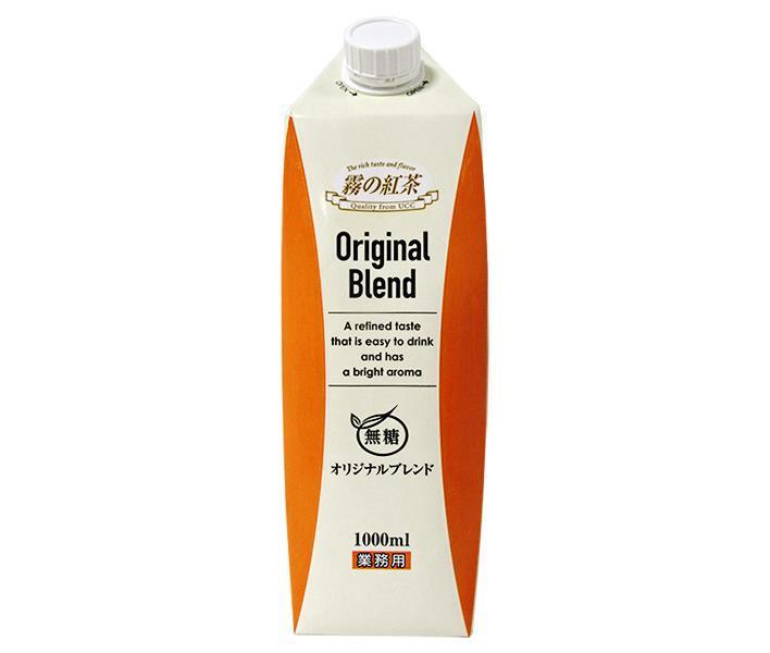 UCC Fog Black Tea Original Blend Sugar Free 1000ml Paper Pack x 12 bottles [Shipped in Japan]