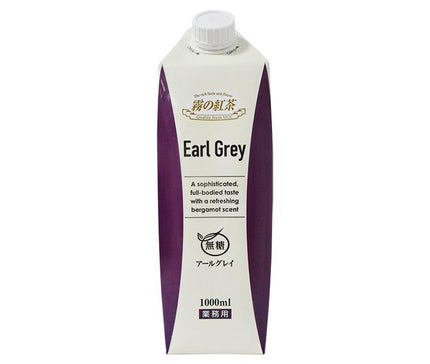 UCC Mist Tea Earl Grey Unsweetened 1000ml Paper Pack x 12 