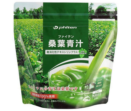 Phiten Mulberry Green Juice Indigestible Dextrin Plus 230g x 1 bag [Shipped in Japan]