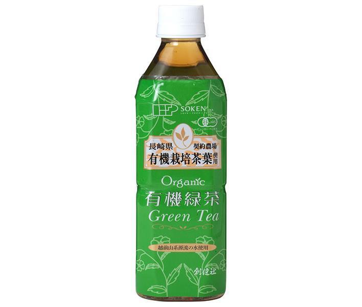 Sokensha Organic Green Tea 500ml PET bottles x 24 pieces [Shipped in Japan]