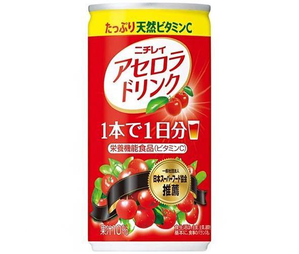 Nichirei Foods Acerola Drink 190g can x 30 pieces [Shipped in Japan]