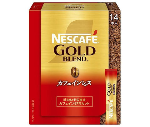 Nestlé Japan Nescafe Gold Blend Décaféiné Stick Noir (2g x 14P) x 12 boîtes 