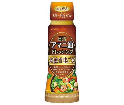 Nissin Oilio Nissin Huile de Lin Vinaigrette Rôtie Aromatisée Sésame Bouteille PET 160 ml x 12 pièces 